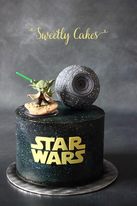 Star Wars Torte, Star Wars Birthday Cake, Star Wars Cakes, Cake Designs For Kids, Star Wars Party Ideas, Cupcake Birthday Party, Star Wars Cake, Star Wars Birthday Party, Star Wars Wedding