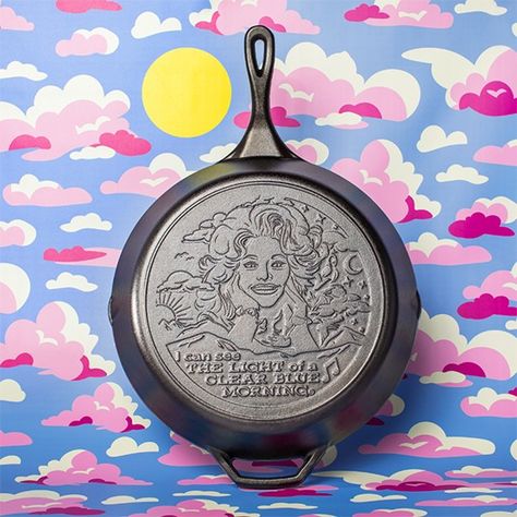 Dolly Parton | Clear Blue Morning Skillet | Lodge Cast Iron Morning Lyrics, Virtual Window, Blue Morning, Lodge Cast Iron, Cooking Game, Oil Light, Window Shopping, Cast Iron Skillet, Iron Skillet