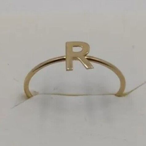 Find many great new & used options and get the best deals for Ring Gold 18k 750 Mls . With Letter R Initial at the best online prices at eBay! Free delivery for many products! R Ring Letter, R Initial, Gold Butterfly Ring, Gold Initial Ring, Letter Ring, Butterfly Ring, Initial Ring, 18k Gold Ring, Letter R