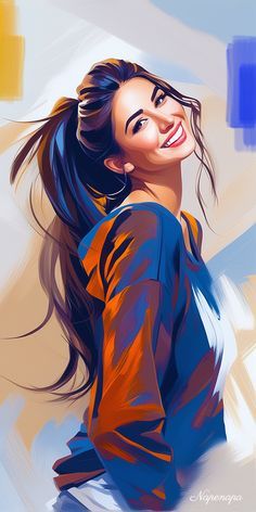 Image Girly, Cover Wattpad, Female Art Painting, Digital Portrait Art, Girly Art Illustrations, Photoshop Art, Dreamy Art, Fashion Portrait, Portrait Illustration