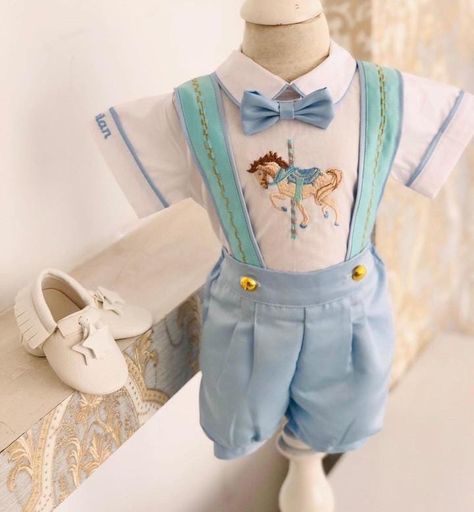 NOTE Please visit my shop for many other kids costumes and custom made outfits.. https://www.etsy.com/shop/SammysCostumes/?etsrc=sdt This Personalized Baby Boys Amusement Park Carousel 1st Birthday Suit Set Short Long Tuxedo Suit is custom made to order. It comes with Shorts or Pants, Boys monogramed Shirt, Suspenders, Boys Bowtie and Free embroidery on arms. Boys  Animal Safari Carousel Theme First Birthday Outfit. Boys first birthday custom suit.  NOTE---- You can order different ages up to 8 Baby Tuxedo, Baby Boy Birthday Outfit, Boys Birthday Outfits, Boy Monogram, Bear Embroidery, Bearer Outfit, Baby Boy Summer, Bowtie And Suspenders