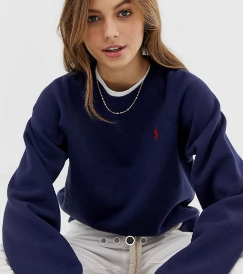 Navy Blue Crewneck Outfit, Navy Crewneck Outfit, Blue Crewneck Outfit, Blue Sweatshirt Outfit, Ralph Lauren Sweater Outfit, Navy Sweater Outfit, Polo Sweater Outfit, Quarter Zip Outfit, Blue Sweater Outfit