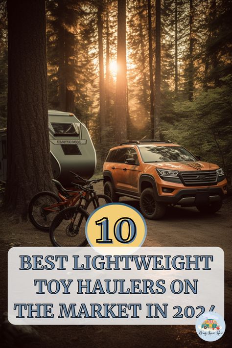 Discover the top 10 lightweight toy haulers that will revolutionize your 2024 adventures! 🚐✨ Whether you're a seasoned RVer or just starting out, these picks promise to enhance your travel experience without weighing you down. Which one will you choose for your next journey? Click to find out and share your dream destination in the comments! #rvingknowhow #toyhaulers #RVadventures #lightweightRV #travelinstyle Lance Campers, Toy Hauler Trailers, Toy Hauler Travel Trailer, Toy Haulers, Rv Adventure, Buying An Rv, Forest River Rv, Fresh Water Tank, Toy Hauler