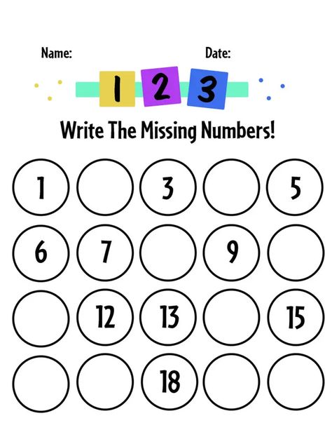 Write Missing Numbers 1 To 20, Number Writing Worksheets Free Printable, Counting Worksheets Preschool 1-20 Free, Numbers 0-20 Free Printable, Write Numbers 1-20 Free Printable, Number Sheets Free Printable 1-20, 1-20 Worksheets Free Printable, 1-20 Activities, 1 20 Number Worksheet