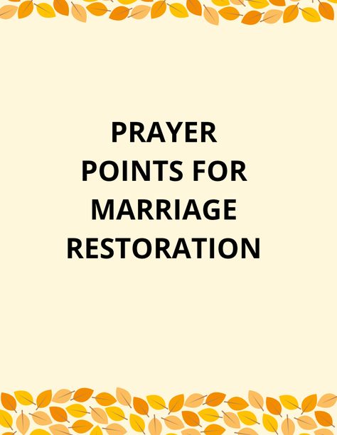 Prayer points for marriage restoration Pray For Marriage, Prayers For Marriage Restoration, New Month Prayer, Fixing Marriage, Restoration Scriptures, Prayer For Marriage Restoration, Prayers For Marriage, Prayer For Success, Midnight Prayer