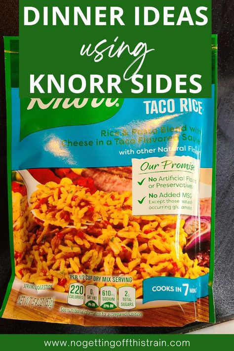 Knorr Rice Casserole, Rice Packet Recipes, Chicken And Rice With Knorrs, Knorr Casserole, Knorr Crockpot Recipes, Knorr Teriyaki Rice Recipes, Knorr Chicken Rice Recipes, Recipes With Knorr, Knorr Taco Rice Recipes