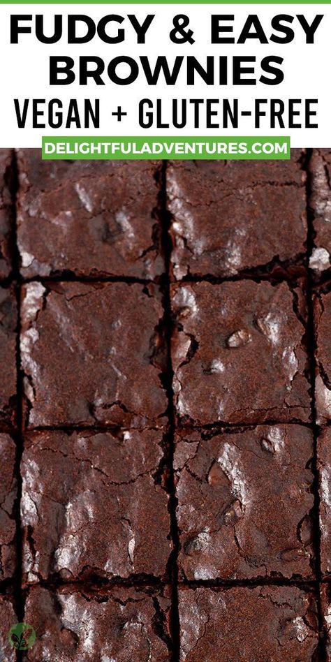 Gluten Free Eggless Brownies, Vegan Oat Brownies, Vegan Wheat Free Desserts, Vegan Gluten Free Brownies Easy, Dairy Free And Nut Free Recipes, Easy Vegan And Gluten Free Desserts, Gluten Free Vegan Brownie Recipe, Gluten Free Dairy Free Brownie Recipe, Oat Flour Vegan Brownies