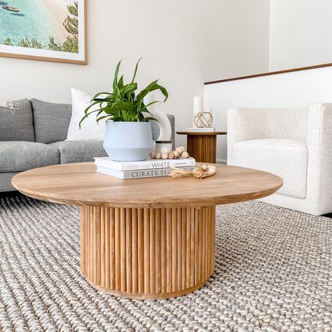 All – Natural Rugs Australia Nesting Tables Living Room, Central Table, Pedestal Coffee Table, Rugs Australia, Natural Living Room, Natural Flooring, Wood Pedestal, Japandi Style, Coffee Table Wayfair