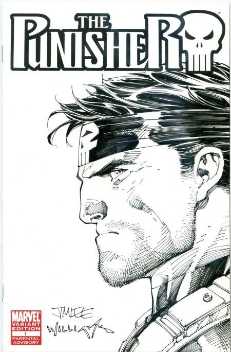 Jim Lee Punisher, The Punisher Drawing, Punisher Drawing, Punisher Art, Jim Lee Art, Artist Study, Frank Castle, Greg Capullo, Todd Mcfarlane