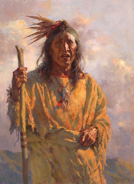 Howard Terpning, Wisdom From an Elder, oil, 30 x 22. Howard Terpning, Native American Paintings, American Quotes, Indian Pictures, Native American Pictures, Native American Artwork, Native American Photos, Western Artist, West Art