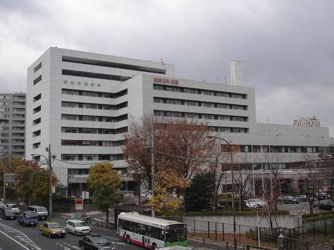 Tokyo Metropolitan Hiroo Hospital Japan Hospital, Japanese Hospital, Photograph Reference, Backgrounds Templates, South Korea Travel, Original Characters, Korea Travel, School Building, Building Ideas