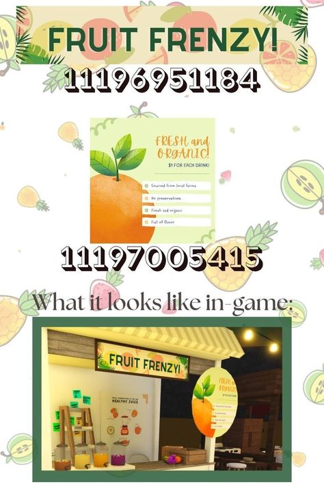 Order Here Bloxburg Decal, Bloxburg Stands Ideas, Bloxburg Food Stand Decals, Smoothie Decal Bloxburg, Bloxburg Advertising Decals, Smoothie Stand Bloxburg, Bloxburg Smoothie Stand Decals, Bloxburg Stall Ideas, Bloxburg Postoffice