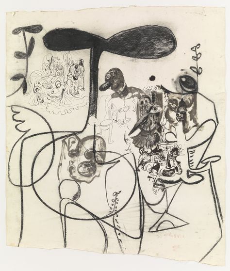 George Condo, Willem De Kooning, Lithography, Charcoal Drawing, Contemporary Art Gallery, Abstract Expressionist, Pablo Picasso, Abstract Expressionism, Abstract Print