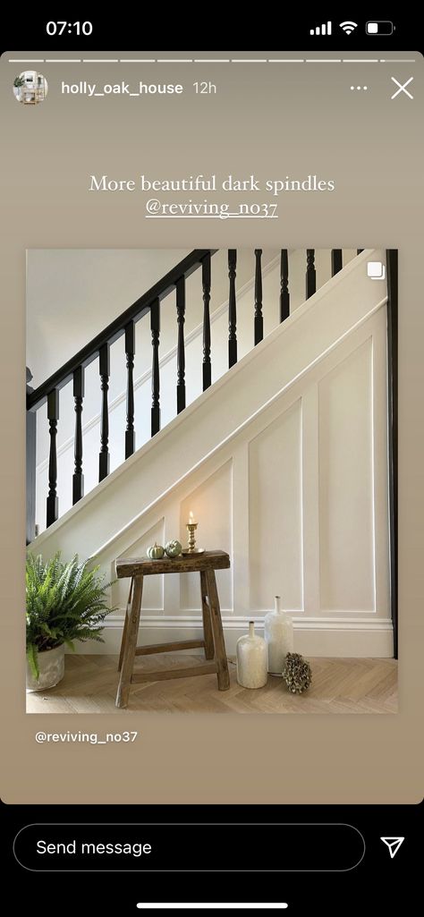 Wall Near Stairs Decor, Slanted Stair Wall Decor, Slanted Entryway Wall, Angled Stair Wall Decor, Wall Decor Under Stairs, Wall Under Stairs Decor, Hallway Paneling, Bottom Of Stairs Decor, Above Stairs Decor