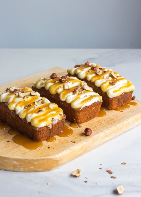 Spiced salted caramel mini loaf cakes and The FODMAP Friendly Kitchen out in America and Canada today! - She Can't Eat What Mini Loaf Cakes, Spice Cake Recipes, Loaf Cake Recipes, Loaf Cakes, Fodmap Friendly, Mini Loaf, Loaf Recipes, Loaf Cake, Low Fodmap