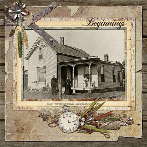 Ancestry Scrapbooking Layouts, Heritage Scrapbooking Layouts, Ancestry Scrapbooking, Through His Eyes, Heritage Scrapbook Pages, Family Tree With Pictures, Scrapbooking Vintage, Heritage Scrapbooking, Scrapbook Pictures