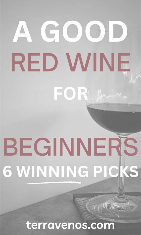 Check out these 6 friendly red wines perfect for new wine drinkers tonight! #redwine #wine #winelover Wines Guide For Beginners, Red Wine For Beginners, Wine For Beginners, Good Red Wine, Wine Inspiration, Sweet Red Wines, Best Red Wine, Dry Wine, Different Wines