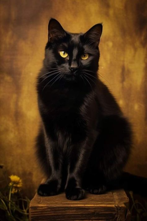 Black Cat Yellow Eyes, Black Cat With Yellow Eyes, Black Cat Images, Black Cat Aesthetic, Cats Pictures, Cat Images, Eyes Artwork, Cats Photography, Black Cat Art