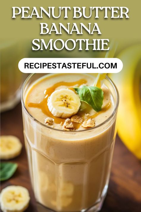 This Peanut Butter Banana Smoothie is packed with healthy ingredients and will keep you feeling full and energized throughout the day. Perfect for breakfast or a quick snack, it's creamy, delicious, and easy to make! Banana Pudding Smoothie, Banana Protein Smoothie, Peanut Butter Yogurt, Peanut Butter Banana Smoothie, Workout Smoothies, Vanilla Shake, Healthy Breakfast Smoothies, Quick Snack, Easy Smoothie Recipes