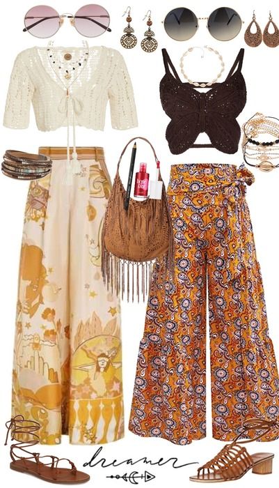 Spring Boho Outfit | ShopLook Girly Boho Aesthetic, Pink Boho Outfit, Indie Music Festival Outfit, Bohemian Aesthetic Outfit, Sun Outfits, Boho 2024, Moon 2024, Boho Hippie Outfits, Hozier Concert