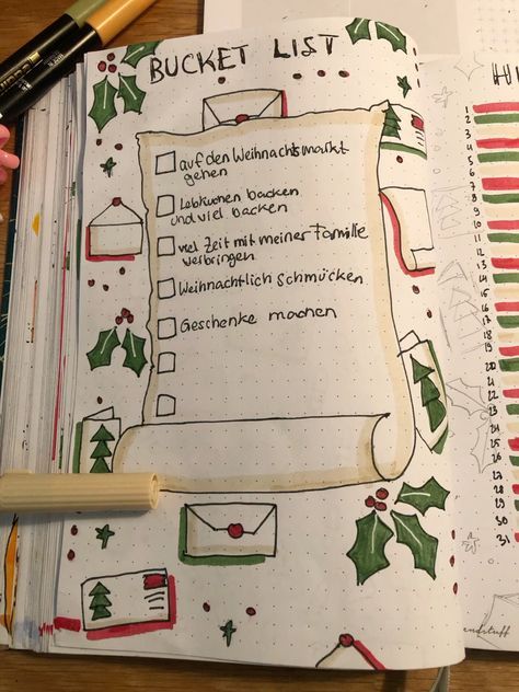 Christmas Agenda Ideas, December Goals Journal, Christmas Bukett List, December Aesthetic Journal, December Bulletin Journal Ideas, Paper Christmas List Ideas, Christmas List Journal Ideas, Christmas List On Paper Aesthetic, Christmas List Layout Ideas On Paper