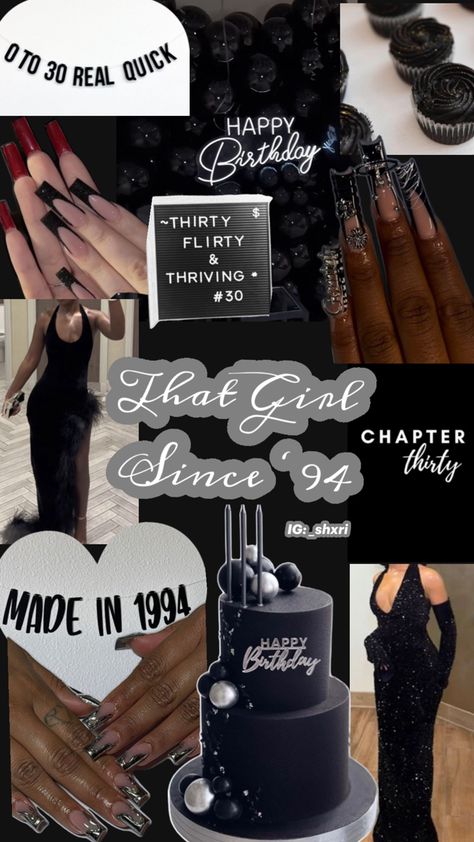 30th Birthday, inspo, mood board. Hello30, Black aesthetics, Happy Birthday 30th Birthday Trip Ideas, 30th Birthday Party Women, Dirty 30 Birthday Party, 30th Birthday Party Themes, 30th Birthday Ideas For Women, 30th Bday Party, 30th Birthday Themes, 30th Birthday Bash, 30th Birthday Party Invitations