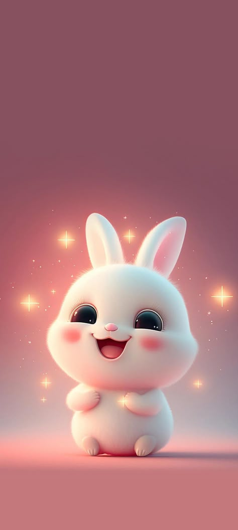 Bunny 3d Wallpaper, Rabbit Cute Bunny Cartoon, Balto And Jenna, Cute Cartoon Illustration, Cartoons Drawing, Animal Cartoons, Rainbow Wallpaper Iphone, Rabbit Wallpaper, Seo Google