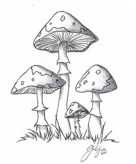 1 lil 2 lil 4 lil mushrooms by ChibiPandaMonster on DeviantArt Arte Grunge, Mushroom Drawing, Kids Painting, White Drawing, 자수 디자인, Learn Art, Mushroom Art, Art Kids, Black And White Drawing