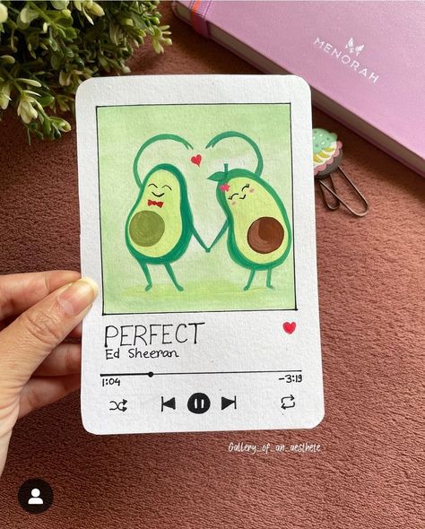 Bday Crafts, Song Lover, Handmade Greeting Card Designs, Crafted Gifts, Diy Photo Book, Diy Projects Gifts, Personalised Gifts Diy, Hand Lettering Cards, Birthday Card Drawing