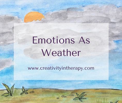 Emotions As Weather Art Therapy Directive Music Therapy Activities, Art Therapy Directives, Therapy Interventions, Weather Art, Art Therapy Ideas, Recreation Therapy, Adolescent Health, Expressing Emotions, Art Therapy Projects