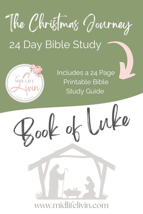 The holiday season is upon us, and as we gather with family and friends, there's a unique opportunity to start a meaningful journey as you read the 24 Chapters of the Book of Luke —one that goes beyond the hustle and bustle, bringing us closer to the heart of Christmas. This December, we invite you to join us on "The Christmas Journey: 24 Day Book of Luke Bible Study," a guided exploration through the Book of Luke. Reading Luke For Christmas, Luke 2:10-11, Book Of Luke Bible Study, Luke Bible Study, Christmas Bible Study, Luke Bible, Book Of Luke, Free Printable Journal, Bible Journal Notebooks