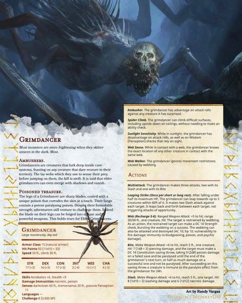 Dnd Homebrew Monsters, Dnd Enemies, Homebrew Monsters, Dnd Monster, Dnd Stats, Dnd Homebrew, Dnd Stories, Dnd Races, Dungeons And Dragons 5e