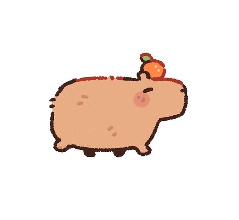 🍑 Stef 🍑 på Instagram: "the carbonara . . . #cute #stefscribbles #artistsoninstagram #capybara" Anime Drawing Sketches Manga, Animal Digital Art, Easy Pencil Drawing, Anime Drawing Sketches, Animal Doodles, Cute Animal Drawings Kawaii, Cute Doodles Drawings, Cute Doodle Art, Anime Drawing