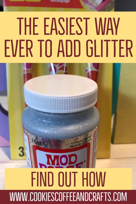 Decoupage With Glitter, Glitter Mod Podge, Modge Podge Crafts Christmas, Diy Mod Podge Recipe, Glitter Paint Diy, Modge Podge Crafts, Glitter Cardstock Crafts, Modge Podge Glitter, Glitter Glass Jars