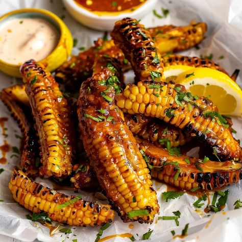 Air Fryer Corn Ribs Daniels Diet, Air Fryer Corn, Corn Ribs, Daniel Diet, Freezing Leftovers, How To Make Corn, Hot Corn, Spicy Corn, Tasty Food Recipes