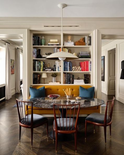 Warm Dining Room, Nickey Kehoe, Urban Electric, Alabaster White, Dining Nook, Dining Room Inspiration, Living Room Inspo, Breakfast Nook, White Paint