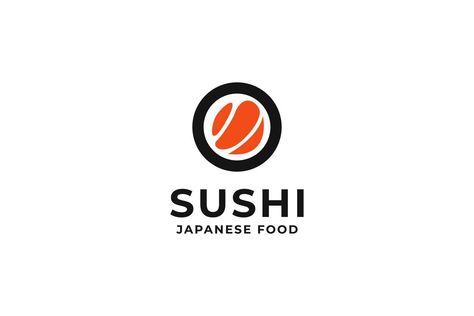 Sushi Logo Design, Sushi Go, Sushi Logo, Japanese Food Sushi, Sushi Japanese, Go Logo, Food Sushi, Japan Logo, Japanese Logo