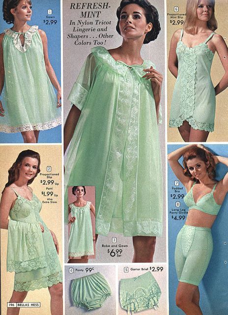 1960s Lingerie, 1950s Lingerie, Vintage Girdle, Green Lingerie, Sears Catalog, 60s And 70s Fashion, Lingerie Catalog, Classic Lingerie, Retro Lingerie