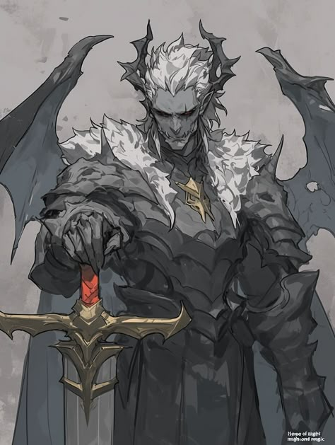 Vampire Lord (Character) —day 5 Palidens Dnd, Demon Lord Art, Dnd Vampire Art, Vampire Hunter Character Design, Vampire Concept Art, Vampire Character Design, Vampire Demon, Vampire Monster, Vampire King