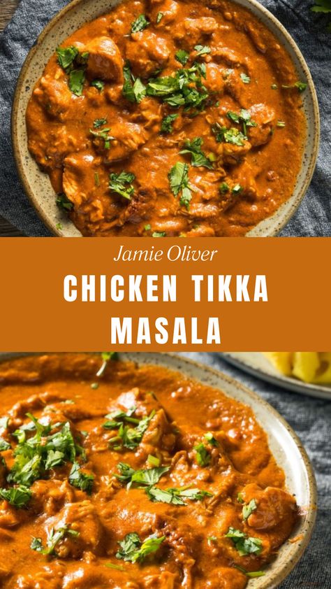 Jamie Oliver Chicken Tikka Masala Easy Curries, Chicken Tiki Masala, Tikka Masala Paste, Tika Masala, Jamie Oliver Chicken, Chicken Tikka Masala Recipes, Homemade Curry, Indian Chicken Recipes, Olive Recipes