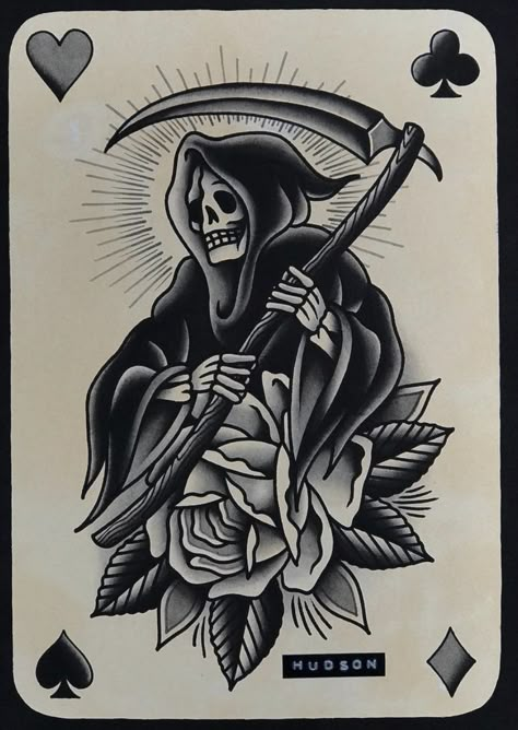 Traditional Tattoo Reaper, Tarot Ideas, Traditional Tattoo Drawings, Trad Tattoos, Tato Tradisional, Traditional Black Tattoo, Dark Tattoos, Traditional Tattoo Inspiration, Feminine Spirituality