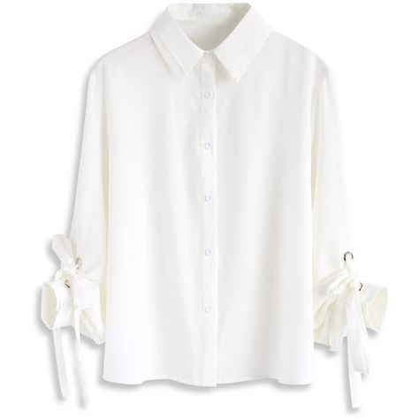 Chicwish Simplicity Mood Chiffon Shirt in White (£30) ❤ liked on Polyvore featuring tops, blouses, white, white shirt, white blouse, dressy white blouses, dressy blouses and fancy shirt Fancy White Blouse, Bloom Costume, Fashionable Blouses, Dressy White Blouses, White Chiffon Shirt, White Chiffon Tops, Formal Blouses, Dressy Blouses, White Chiffon Blouse