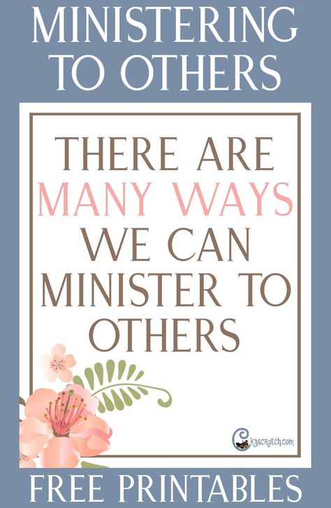 "There Are Many Ways We Can Minister to Others" Teaching Helps — Chicken Scratch N Sniff Ministering Lds, Visiting Teaching Gifts, Lds Relief Society Activities, Relief Society Visiting Teaching, Visiting Teaching Handouts, Relief Society Lessons, Lds Relief Society, Relief Society Activities, Lds Young Women