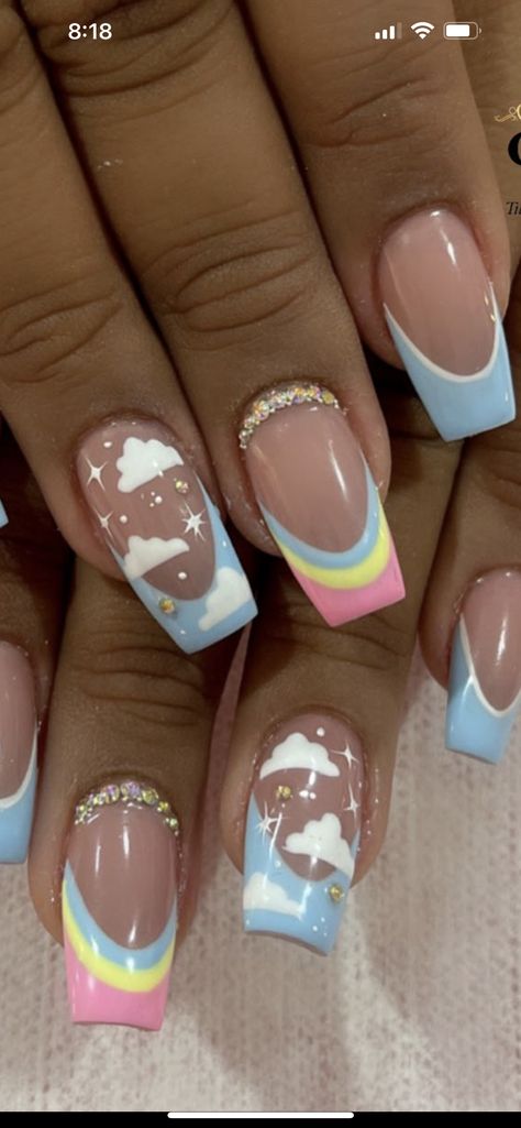 6 Grade Nail Ideas, Cute Short Winter Acrylic Nails, Gel Nail Polish Art, Back To School Nails 10-11, Gray Nails With Design Ideas, Little Nails Ideas, Cute Kid Nails Ideas, Nails Design For School, Simple Dip Nails Spring