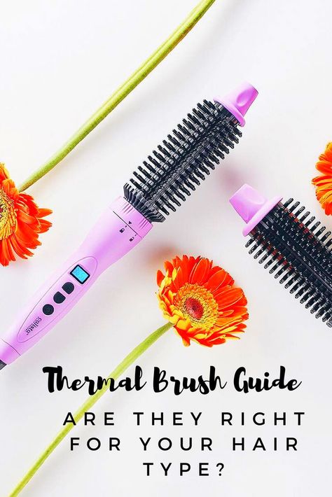 Best Thermal Hair Brush Tutorial and Guide for your hair type. #hairtutorial #hair #haircare #guide Hot Air Brush Tutorial, Short Hair Types, Best Round Brush, Hairstylist Inspiration, Hairstyling Tips, How To Style Short Hair, Brush Tutorial, Style Bangs, Brush Guide