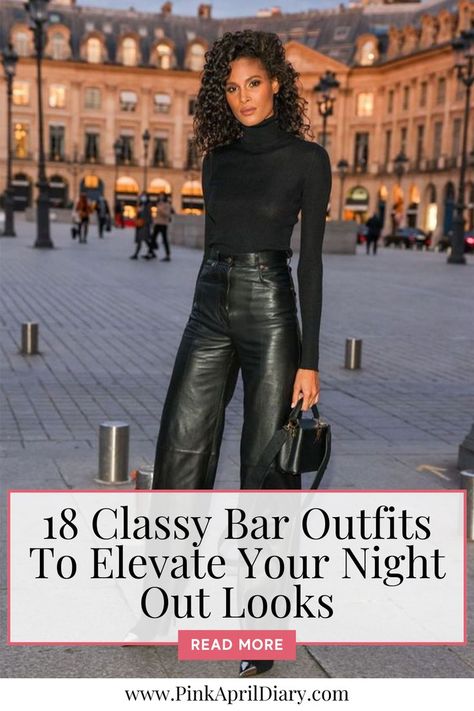 Step into the spotlight with my latest night out fashion blog post with 18 classy bar outfits for ladies! Elevate your night out looks with this collection of chic bar outfits that strike the perfect balance between sultry and sophisticated fashion. Whether you're sipping cocktails or tearing up the dance floor, these 18 bar outfit ideas have you covered. Click the link to read more today! Outfit Bar Night, Dancing Outfits Night Out, Dancing Outfit Night Out, Classy Bar Outfit, Casual Bar Outfits Night, Cocktail Party Outfit Night, Cocktail Party Outfit Classy, Bar Night Outfit, Bar Outfit Ideas