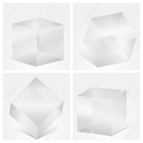 Glass Cube, Grey Glass, Vector Stock, Stock Vector, Royalty Free Stock Photos, Royalty, Royalty Free, Stock Images, Abstract Artwork