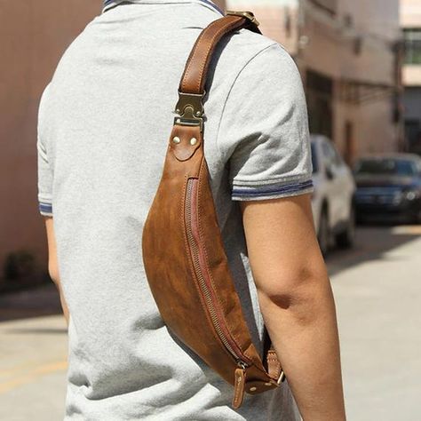 Leather Waist Pack, Mens Waist Bag, Waist Bag Leather, Leather Waist Bag, Small Shoulder Bags, Waist Pouch, Leather Fanny Pack, Belt Bags, Mens Leather Bag