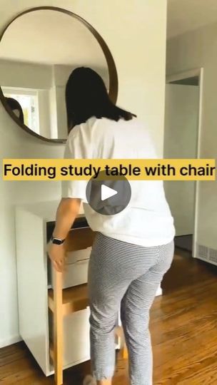 1.5M views · 15K reactions | Folding study table with chair 🪑
 #interiordesign #students #studytable #reel | Jareef Saifi | Jareef Saifi · Original audio Folding Study Table Ideas, Study Room Decor Student, Study Table With Chair, Folding Study Table, Chair Ideas, Foldable Table, Study Room Decor, Home Tools, Study Table