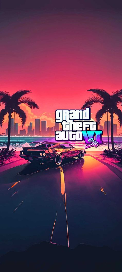 GTA 6 Wallpaper Grand Theft Auto Artwork, Grand Theft Auto Series, Gta 6, Gundam Wallpapers, Iphone Wallpaper Hd Nature, Hd Wallpapers For Mobile, Wallpaper Animes, Art Gallery Wallpaper, Minimal Web Design